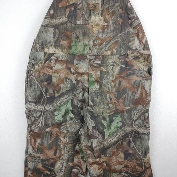 Walls Camouflage Bib Overalls Mens 40x32 Realtree Advantage Camo Hunting VTG - Picture 4 of 16